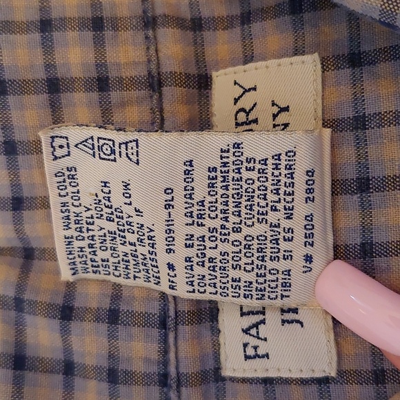 Men's Faded Glory Jeans Company Button Down Shirt Size Large - Picture 3 of 8